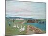 The Goose Girl-Alfred Sisley-Mounted Giclee Print