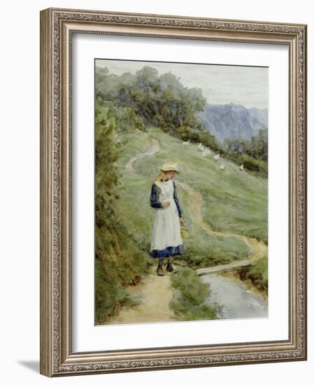 The Goose-Girl-Helen Allingham-Framed Giclee Print