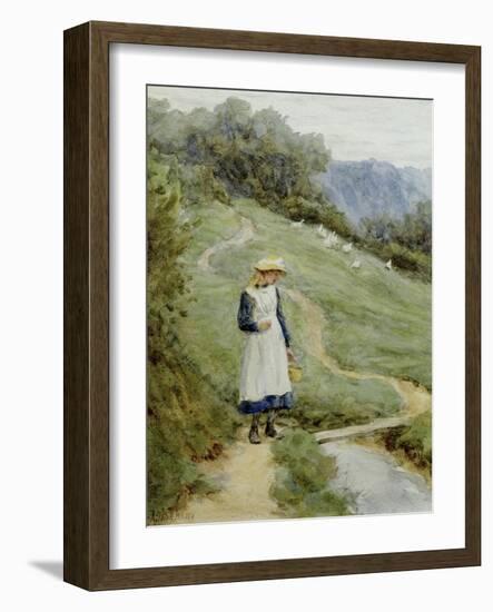 The Goose-Girl-Helen Allingham-Framed Giclee Print