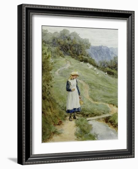 The Goose-Girl-Helen Allingham-Framed Giclee Print