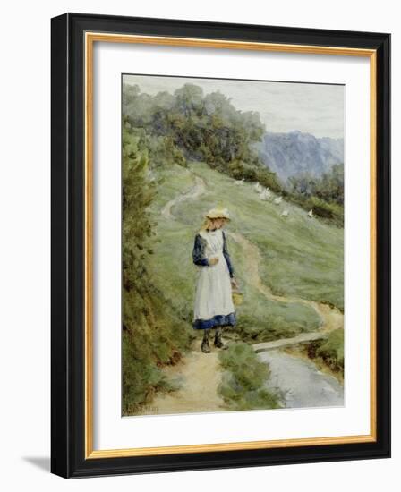 The Goose-Girl-Helen Allingham-Framed Giclee Print