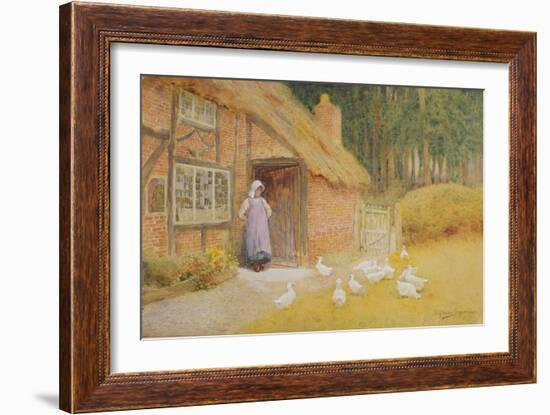 The Goose Girl-Arthur Claude Strachan-Framed Giclee Print