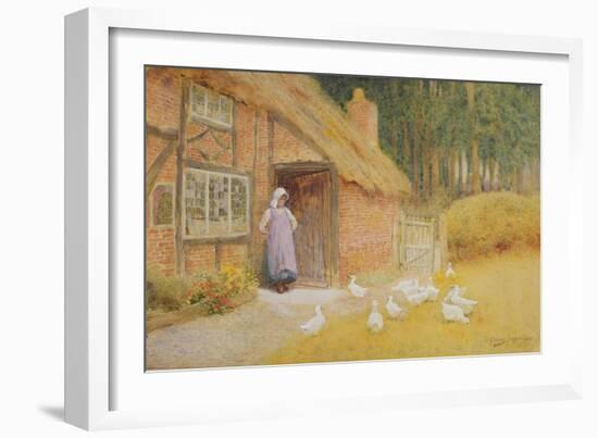 The Goose Girl-Arthur Claude Strachan-Framed Giclee Print