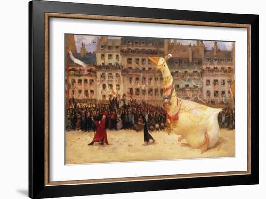 The Goose of the Republic-Jean Veber-Framed Giclee Print