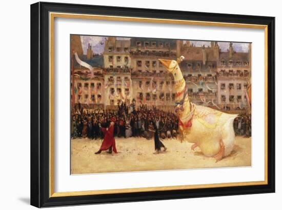 The Goose of the Republic-Jean Veber-Framed Giclee Print