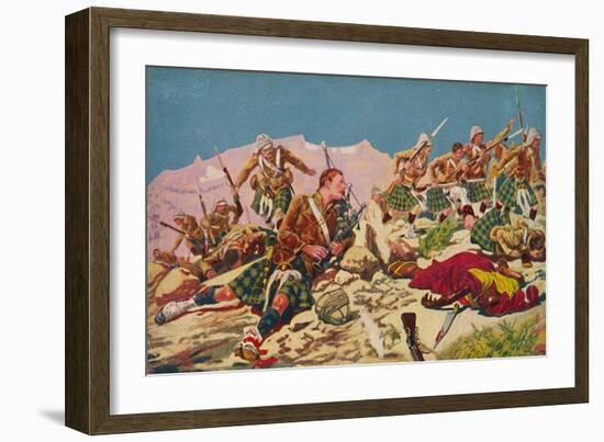 'The Gordon Highlanders. How Piper Findlater won the V.C. at Dargai', 1897, (1939)-Unknown-Framed Giclee Print
