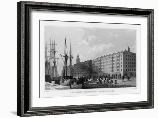 The Goree Warehouses George's Dock Liverpool-H. Wallis-Framed Art Print