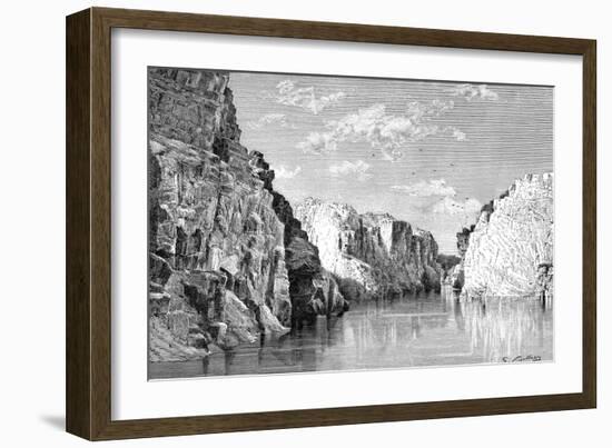 The Gorge of the Marble Rocks, India, 1895-Charles Barbant-Framed Giclee Print