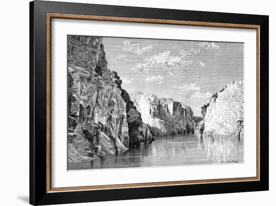 The Gorge of the Marble Rocks, India, 1895-Charles Barbant-Framed Giclee Print