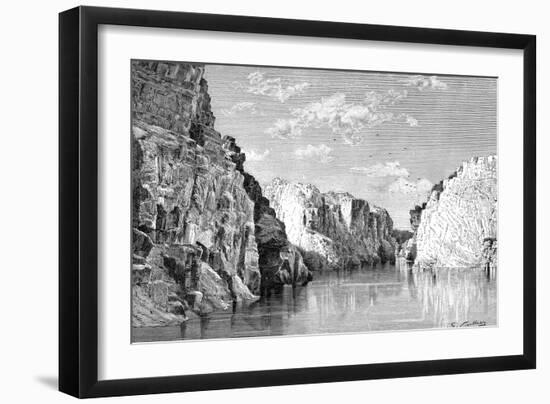 The Gorge of the Marble Rocks, India, 1895-Charles Barbant-Framed Giclee Print