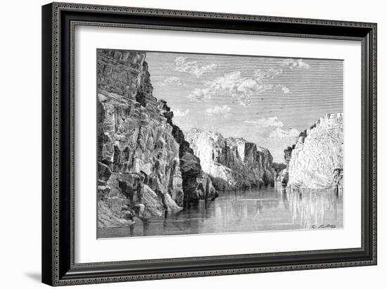 The Gorge of the Marble Rocks, India, 1895-Charles Barbant-Framed Giclee Print