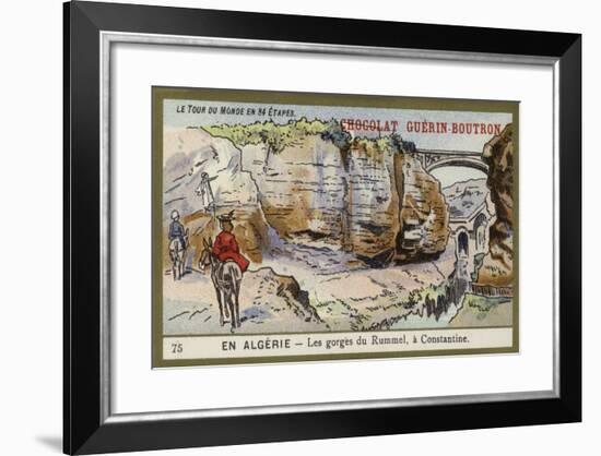 The Gorges of Rummel, Near Constantine, Algeria-null-Framed Giclee Print