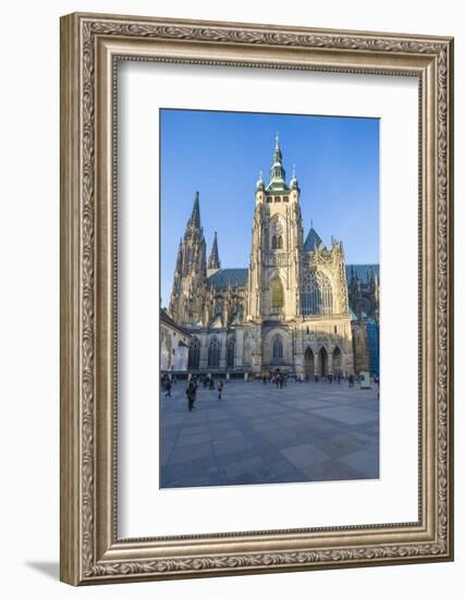 The gothic Cathedral of St. Vitus, Old Town Square, UNESCO World Heritage Site, Prague, Czech Repub-Roberto Moiola-Framed Photographic Print