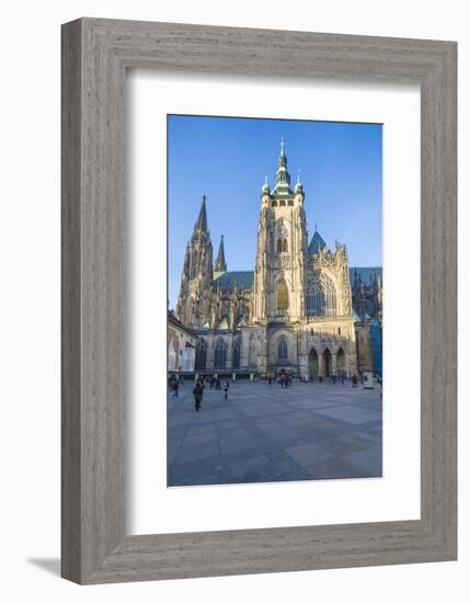 The gothic Cathedral of St. Vitus, Old Town Square, UNESCO World Heritage Site, Prague, Czech Repub-Roberto Moiola-Framed Photographic Print