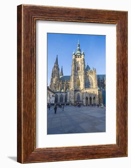 The gothic Cathedral of St. Vitus, Old Town Square, UNESCO World Heritage Site, Prague, Czech Repub-Roberto Moiola-Framed Photographic Print