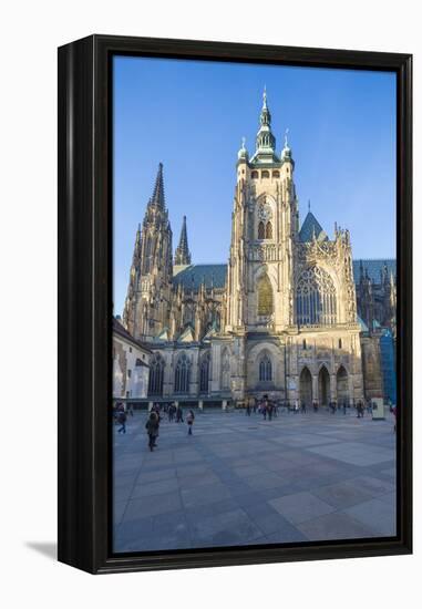 The gothic Cathedral of St. Vitus, Old Town Square, UNESCO World Heritage Site, Prague, Czech Repub-Roberto Moiola-Framed Premier Image Canvas