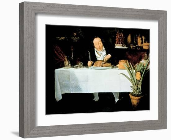 The Gourmand-Louis Leopold Boilly-Framed Giclee Print