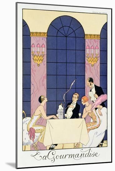 'The Gourmands', 1920-1930-Unknown-Mounted Giclee Print
