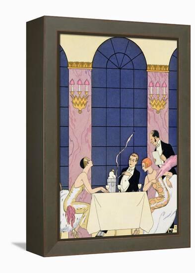 The Gourmands, 1920-30-Georges Barbier-Framed Premier Image Canvas