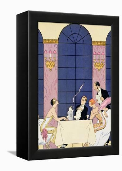 The Gourmands, 1920-30-Georges Barbier-Framed Premier Image Canvas