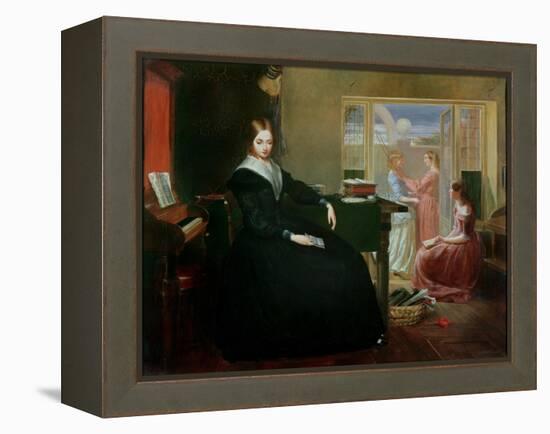 The Governess, 1844-Richard Redgrave-Framed Premier Image Canvas