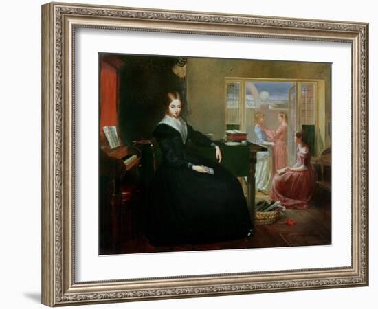 The Governess, 1844-Richard Redgrave-Framed Giclee Print