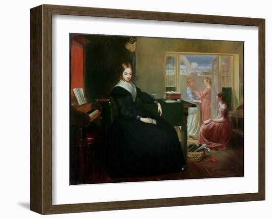 The Governess, 1844-Richard Redgrave-Framed Giclee Print