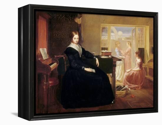 The Governess, c.1844-Richard Redgrave-Framed Premier Image Canvas