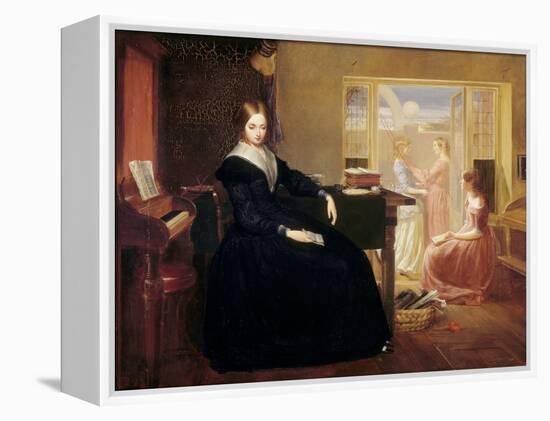 The Governess, c.1844-Richard Redgrave-Framed Premier Image Canvas