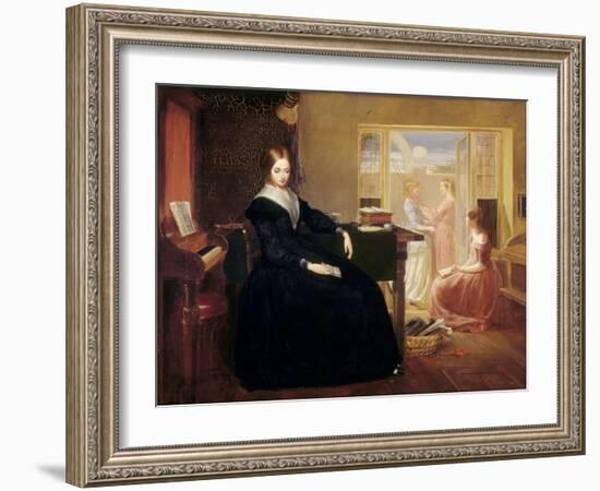 The Governess, c.1844-Richard Redgrave-Framed Giclee Print