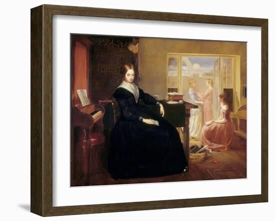 The Governess, c.1844-Richard Redgrave-Framed Giclee Print