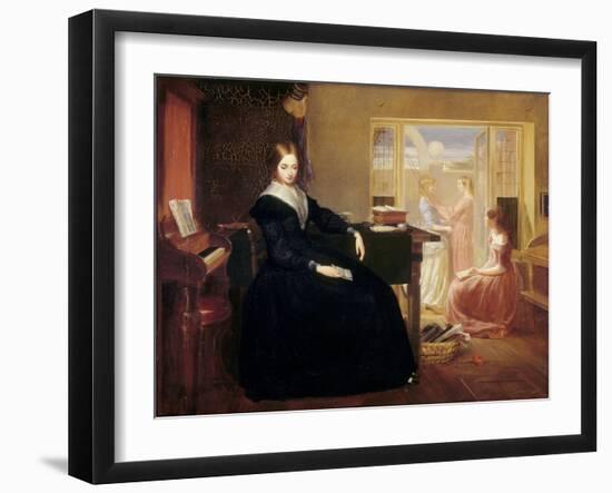 The Governess, c.1844-Richard Redgrave-Framed Giclee Print