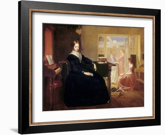 The Governess, c.1844-Richard Redgrave-Framed Giclee Print