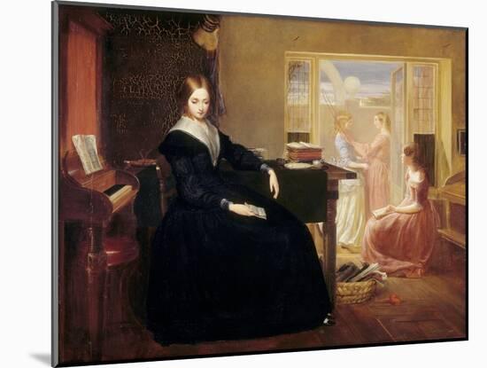 The Governess, c.1844-Richard Redgrave-Mounted Giclee Print