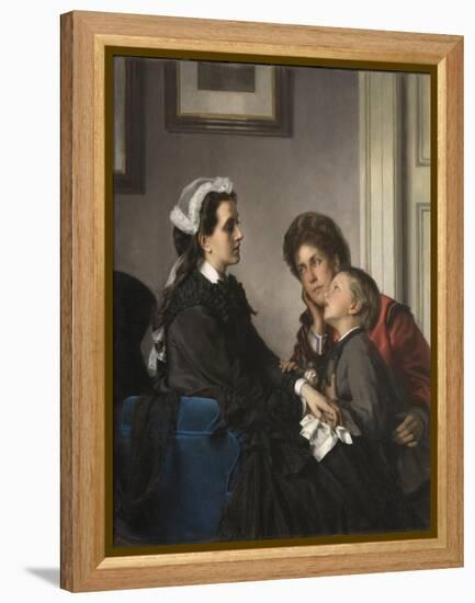 The Governess, C.1865-70 (Oil on Canvas)-Alexandre Cabanel-Framed Premier Image Canvas