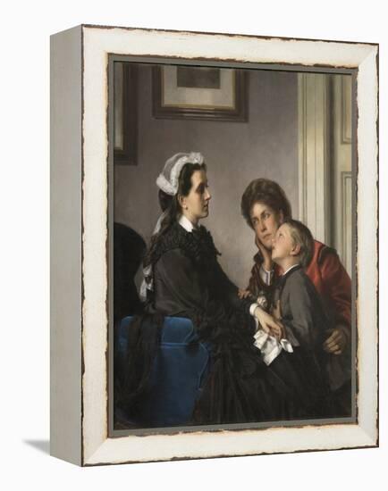 The Governess, C.1865-70 (Oil on Canvas)-Alexandre Cabanel-Framed Premier Image Canvas