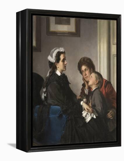 The Governess, C.1865-70 (Oil on Canvas)-Alexandre Cabanel-Framed Premier Image Canvas