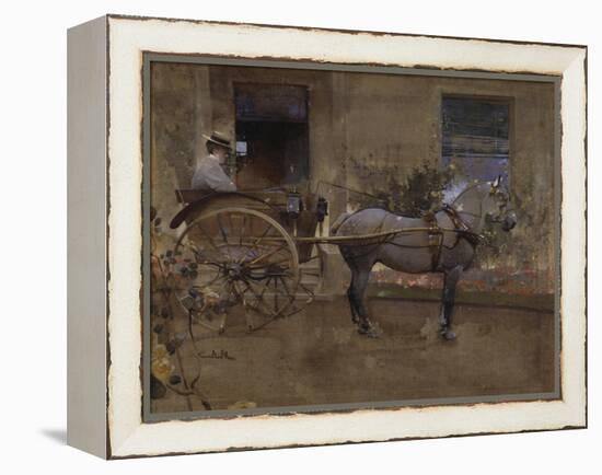The Governess Cart-Joseph Crawhall-Framed Premier Image Canvas
