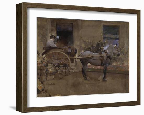 The Governess Cart-Joseph Crawhall-Framed Giclee Print