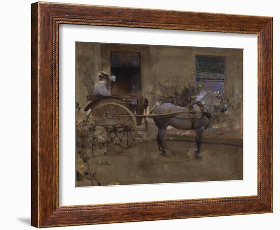 The Governess Cart-Joseph Crawhall-Framed Giclee Print