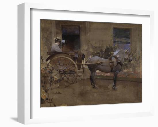 The Governess Cart-Joseph Crawhall-Framed Giclee Print