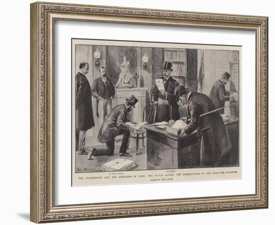 The Government and the Agitators in Paris-Paul Destez-Framed Giclee Print