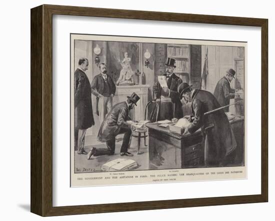 The Government and the Agitators in Paris-Paul Destez-Framed Giclee Print