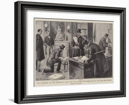 The Government and the Agitators in Paris-Paul Destez-Framed Giclee Print