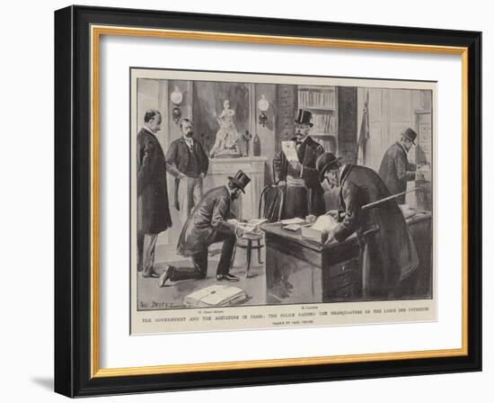 The Government and the Agitators in Paris-Paul Destez-Framed Giclee Print