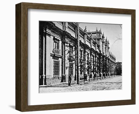 'The Government Palace, Santiago', 1911-Unknown-Framed Photographic Print