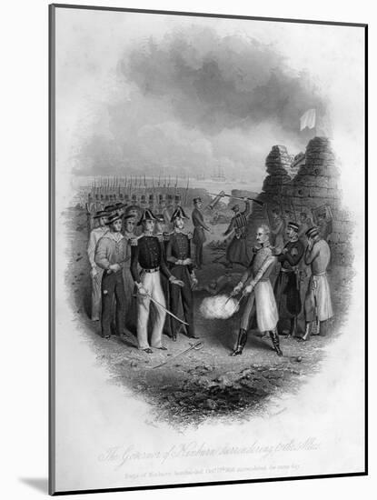 The Governor of Kinburn Surrendering to the Allies, Crimean War, October 1855-G Greatbach-Mounted Giclee Print