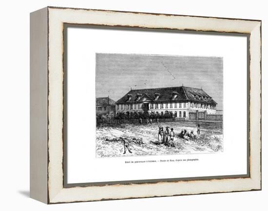 The Governor's House, Cayenne, French Guyana, South America, 19th Century-Edouard Riou-Framed Premier Image Canvas