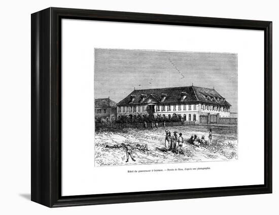 The Governor's House, Cayenne, French Guyana, South America, 19th Century-Edouard Riou-Framed Premier Image Canvas