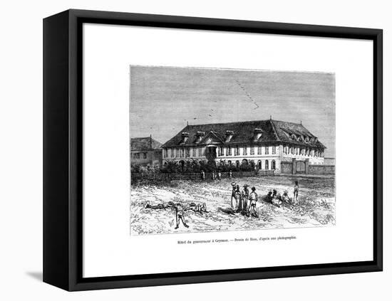 The Governor's House, Cayenne, French Guyana, South America, 19th Century-Edouard Riou-Framed Premier Image Canvas